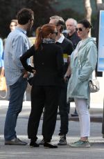 ANNE HATHAWAY and JESSICA CHASTAIN Out in New York