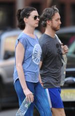 ANNE HATHAWAY at Workout Session in New York 05/19/2015