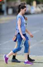 ANNE HATHAWAY at Workout Session in New York 05/19/2015
