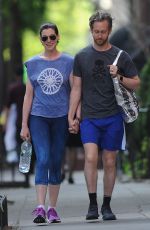 ANNE HATHAWAY at Workout Session in New York 05/19/2015