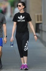 ANNE HATHAWAY at Workout Session in New York 05/19/2015