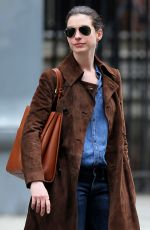 ANNE HATHAWAY Out and About in New York 005/09/2015