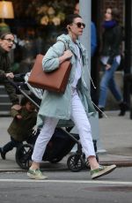 ANNE HATHAWAY Out and About in New York 05/01/2015