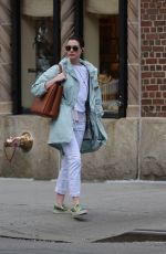 ANNE HATHAWAY Out and About in New York 05/01/2015