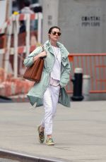 ANNE HATHAWAY Out and About in New York 05/01/2015