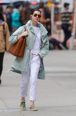 ANNE HATHAWAY Out and About in New York 05/01/2015