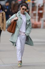 ANNE HATHAWAY Out and About in New York 05/01/2015