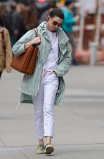 ANNE HATHAWAY Out and About in New York 05/01/2015