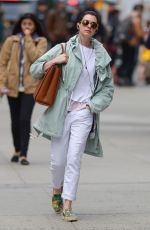 ANNE HATHAWAY Out and About in New York 05/01/2015