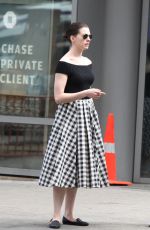 ANNE HATHAWAY Out and About in New York 05/10/2015