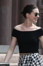 ANNE HATHAWAY Out and About in New York 05/10/2015