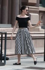 ANNE HATHAWAY Out and About in New York 05/10/2015