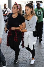 ARIANA GRANDE at LAX Airport in Los Angeles 05/12/2015