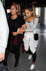 ARIANA GRANDE at LAX Airport in Los Angeles 05/12/2015