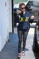 ASHLEY TISDALE Leaves Gym Class in Los Angeles 05/15/2015