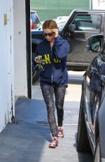 ASHLEY TISDALE Leaves Gym Class in Los Angeles 05/15/2015