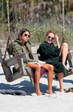 AUBREY PLAZA and ZOEY DEUTCH on the Set of Dirty Grandpa at Tybee Island 05/02/2015