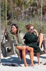 AUBREY PLAZA and ZOEY DEUTCH on the Set of Dirty Grandpa at Tybee Island 05/02/2015