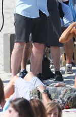 AUBREY PLAZA in Bikini on the Set of Dirty Grandpa in Georgia 05/04/2015