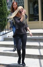 AVA SAMBORA Leaves a Nails Salon in Calabasas 05/16/2015