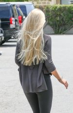 AVA SAMBORA Leaves a Nails Salon in Calabasas 05/16/2015