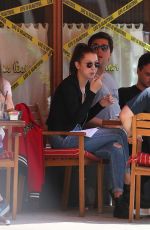 BELLA HADID at Sant Ambroeus Restaurant in Soho