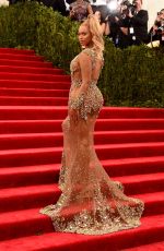 BEYONCE at MET Gala 2015 in New York