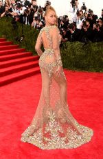 BEYONCE at MET Gala 2015 in New York