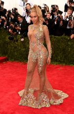BEYONCE at MET Gala 2015 in New York