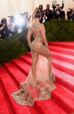 BEYONCE at MET Gala 2015 in New York