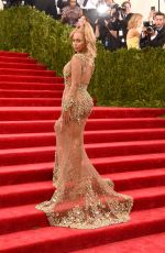 BEYONCE at MET Gala 2015 in New York