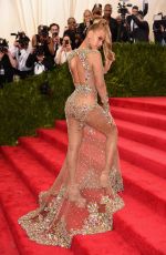 BEYONCE at MET Gala 2015 in New York