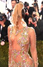 BEYONCE at MET Gala 2015 in New York