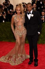 BEYONCE at MET Gala 2015 in New York