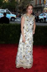 BRIE LARSON at MET Gala 2015 in New York
