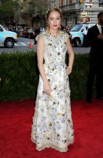 BRIE LARSON at MET Gala 2015 in New York