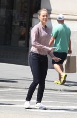 BRIE LARSON on the Set of Basmati Blues in New York