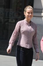 BRIE LARSON on the Set of Basmati Blues in New York