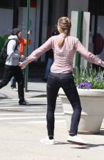 BRIE LARSON on the Set of Basmati Blues in New York