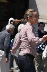 BRIE LARSON on the Set of Basmati Blues in New York
