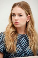 BRITT ROBERTSON at Tomarrowland Press Conference in Beverly Hills