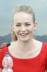 BRITT ROBERTSON at Tomorrowland Photocall in Valencia