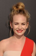 BRITT ROBERTSON at Tomorrowland Premiere in Anaheim