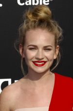 BRITT ROBERTSON at Tomorrowland Premiere in Anaheim