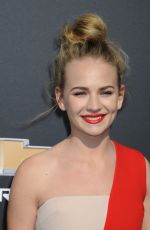 BRITT ROBERTSON at Tomorrowland Premiere in Anaheim
