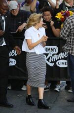 BRITTANY SNOW Arrives at Jimmy Kimmel Live in Hollywood 05/04/2015