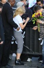 BRITTANY SNOW Arrives at Jimmy Kimmel Live in Hollywood 05/04/2015