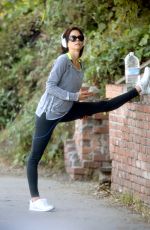 BROOKE BURKE Out for a Walk in Santa Monica 04/06/2015