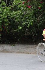 BROOKE BURKE Riding a Bike Out in Malibu 05/26/2015