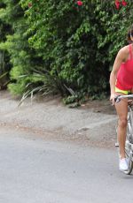 BROOKE BURKE Riding a Bike Out in Malibu 05/26/2015